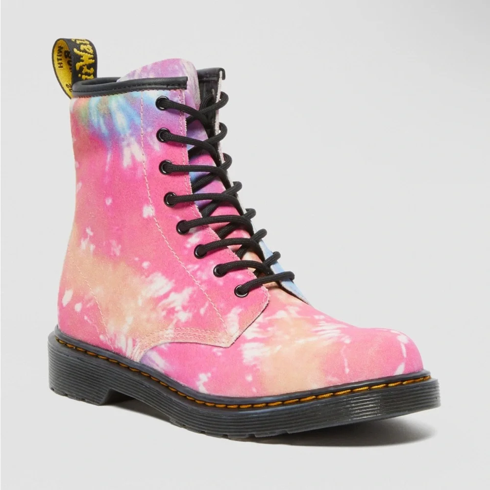 Doc Martens Tye Dye style 1460 J Lace Up size 4 Dr. Marten Air Wair Original